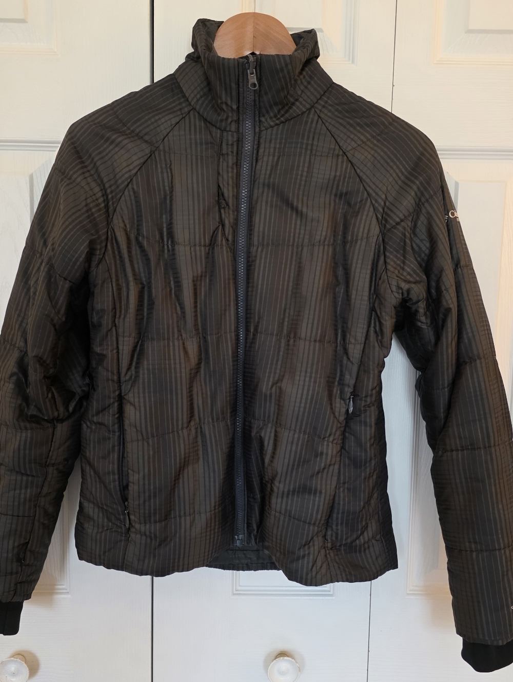 Columbia | Black And Grey Quilted Puffy Jacket Sz S